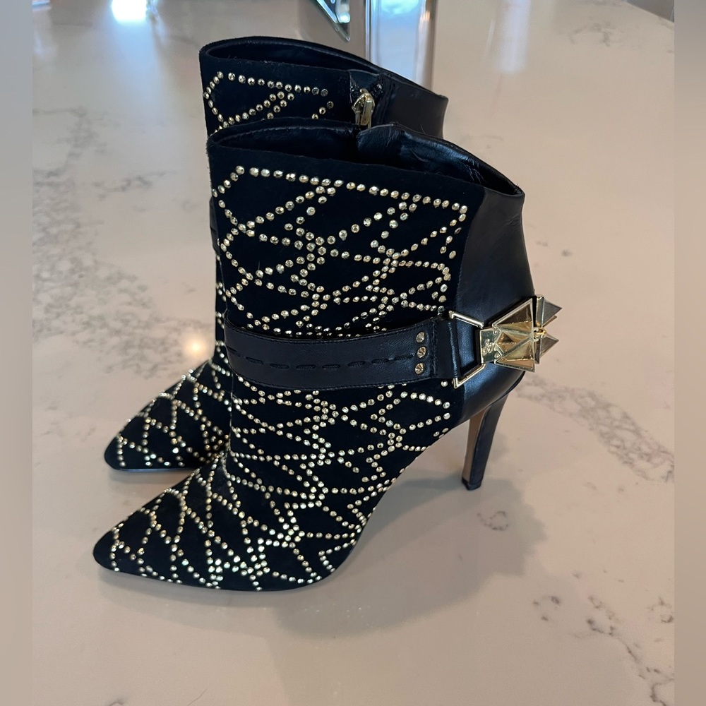 Sam Edelman Mila Black Studded Booties